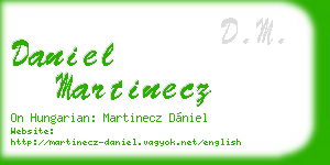 daniel martinecz business card